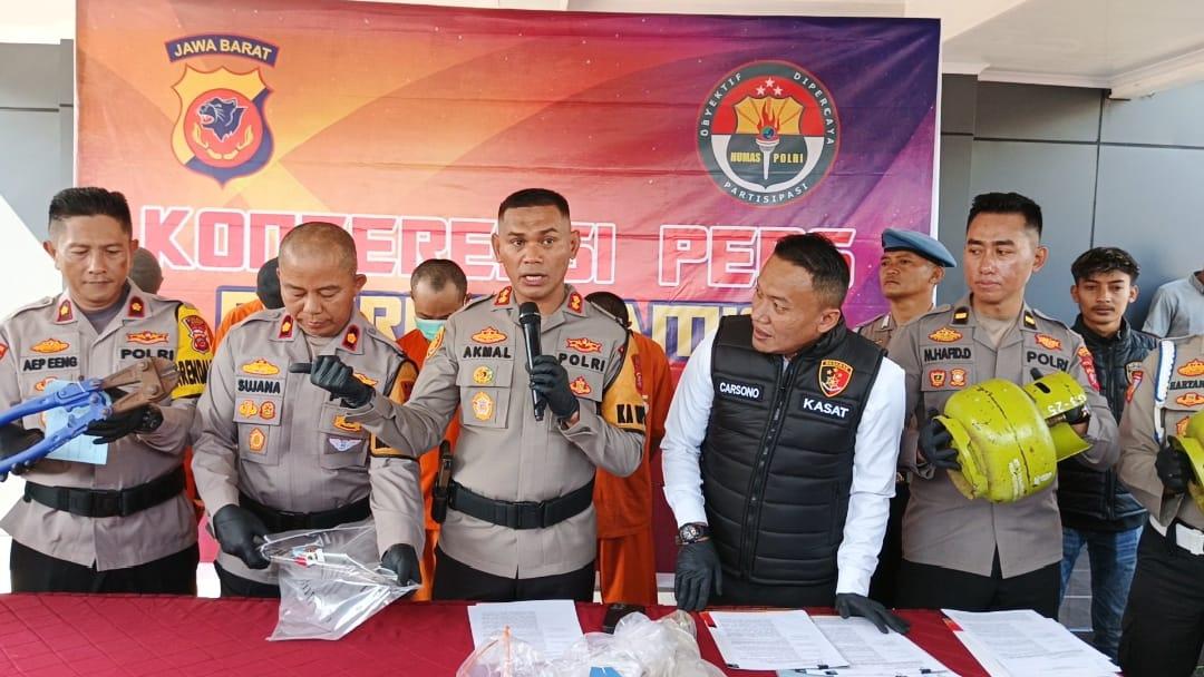 Polres Ciamis Ungkap Sindikat Pencurian Tabung LPG, Lima Pelaku Ditangkap