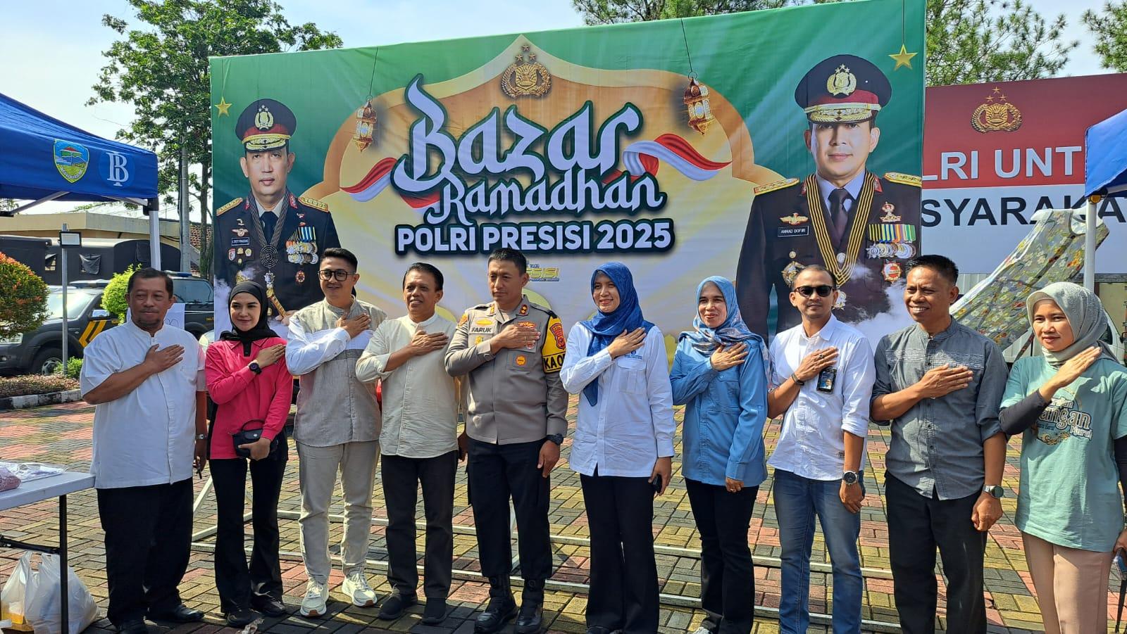 Polres Tasikmalaya Kota Gelar Bazar Ramadan Polri Presisi 2025 dan Pasar Murah Rakyat