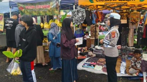 Polwan Polres Ciamis Gencarkan Patroli Mojang Lodaya, Hadir Humanis Ciptakan Rasa Aman di Tengah Warga