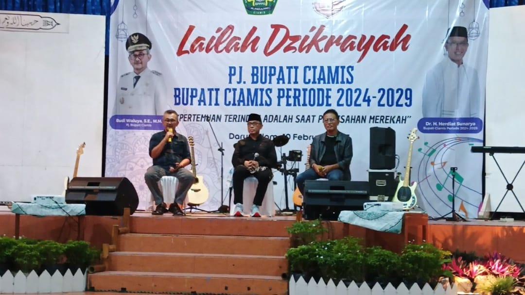 Ponpes Darussalam Gelar Lailah Dzikrayah, Tradisi Penyambutan dan Perpisahan Pemimpin Ciamis