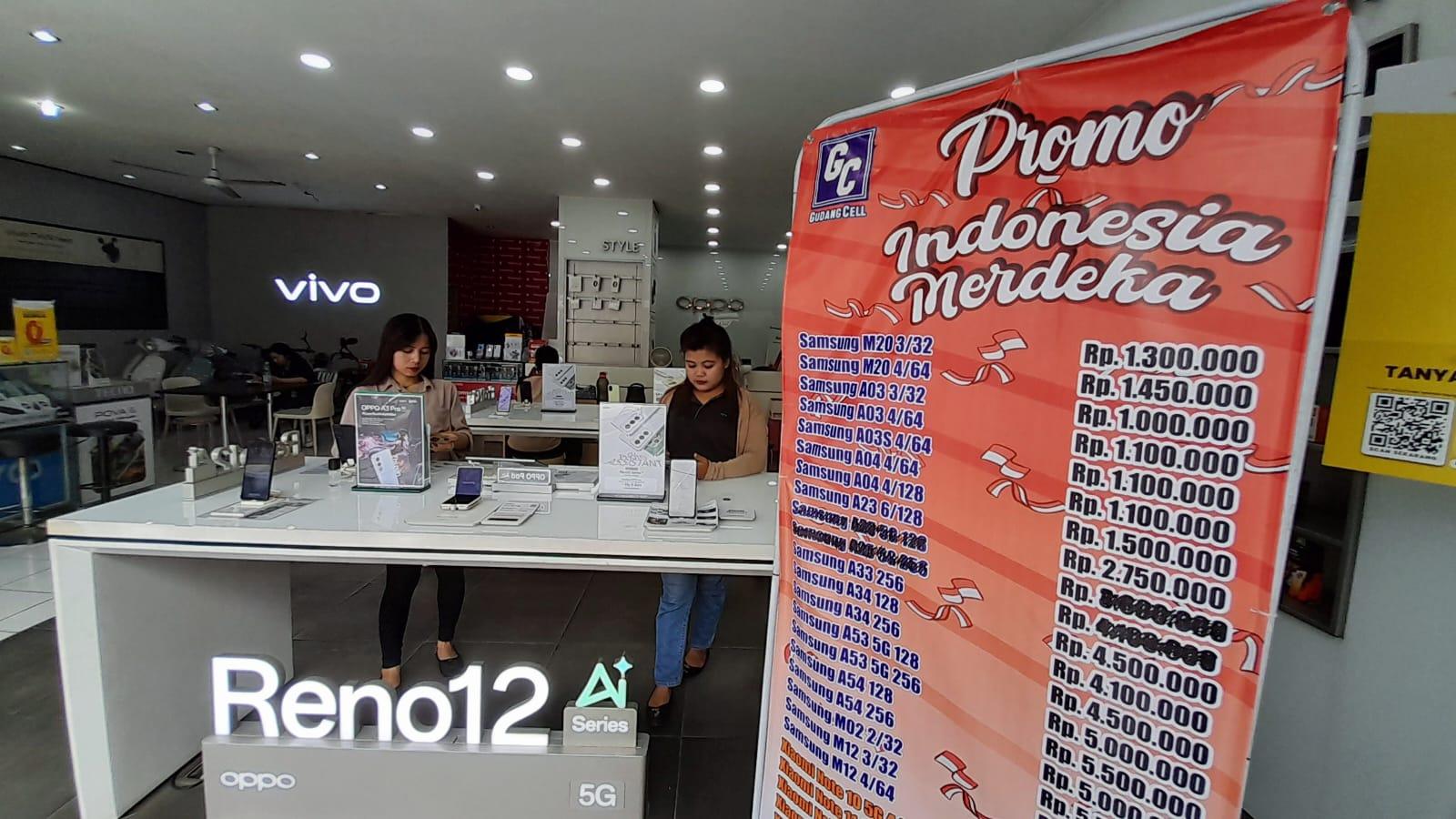 Promo Indonesia Merdeka Gudang Cell Tasikmalaya, Diskon Besar-besaran dan Banting Harga