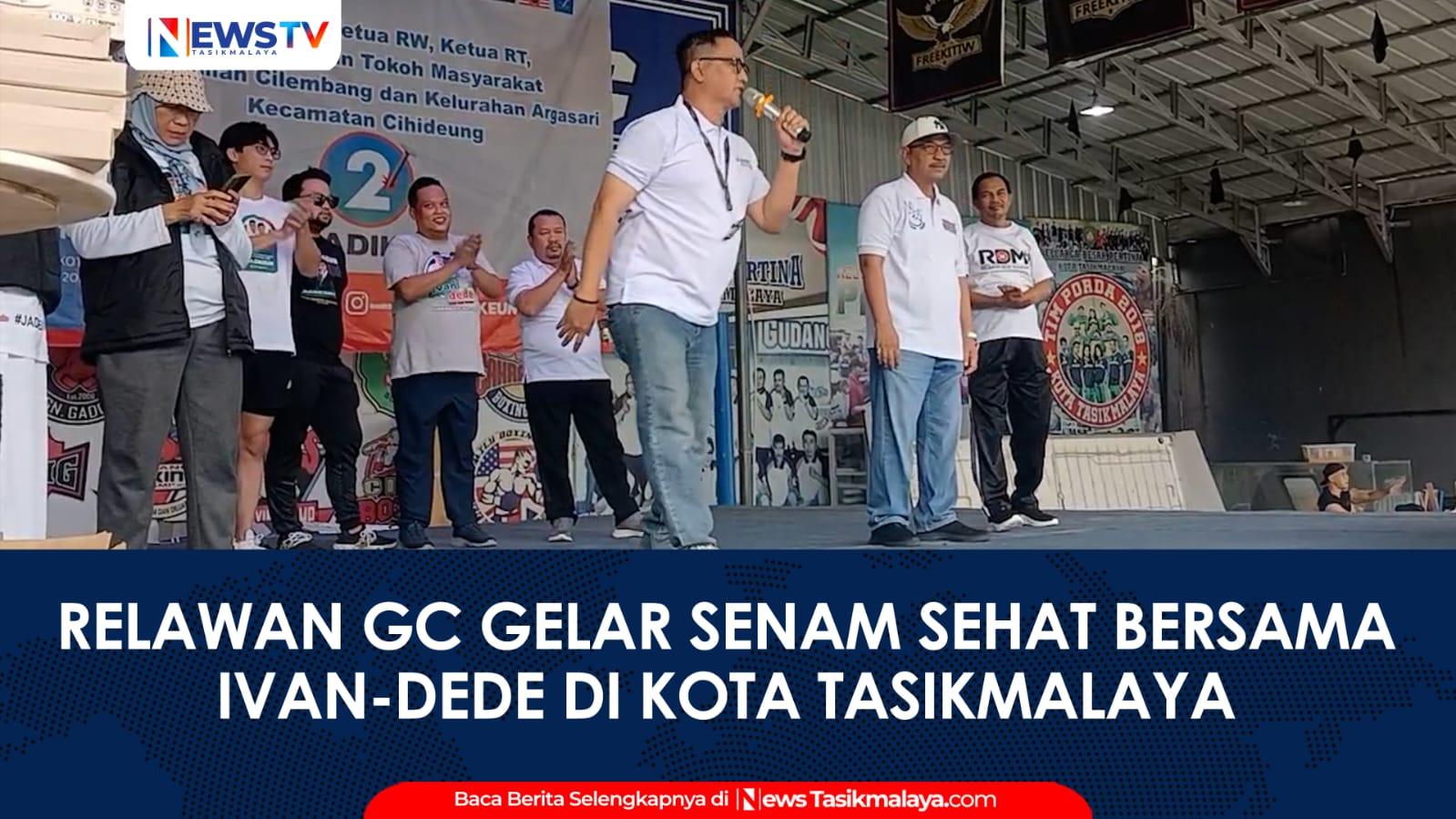 VIDEO: Relawan GC Gelar Senam Sehat Jadikeun Bersama Ivan Dicksan-Dede Muharam