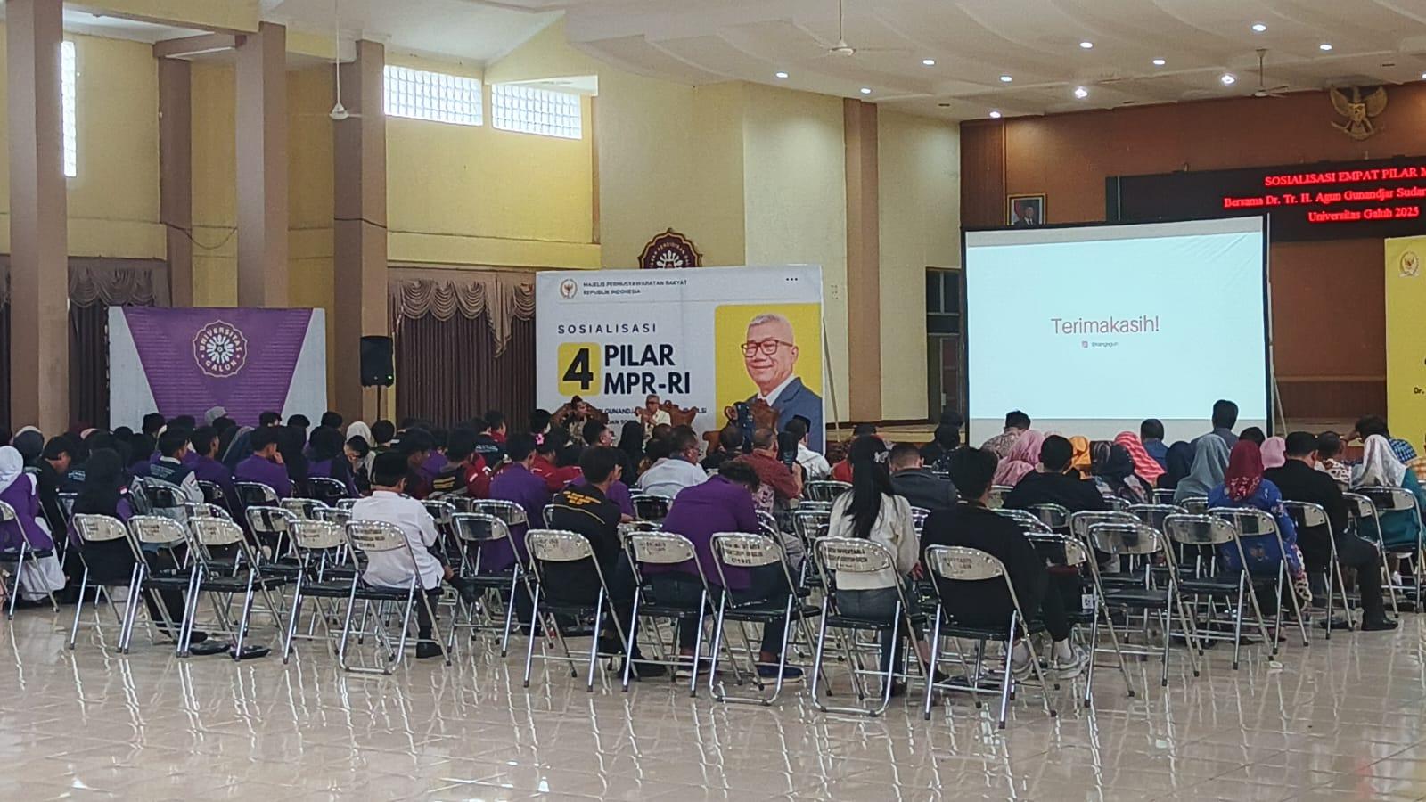Reses di Unigal, Agun Tekankan Empat Pilar dan Peran Strategis Generasi Muda