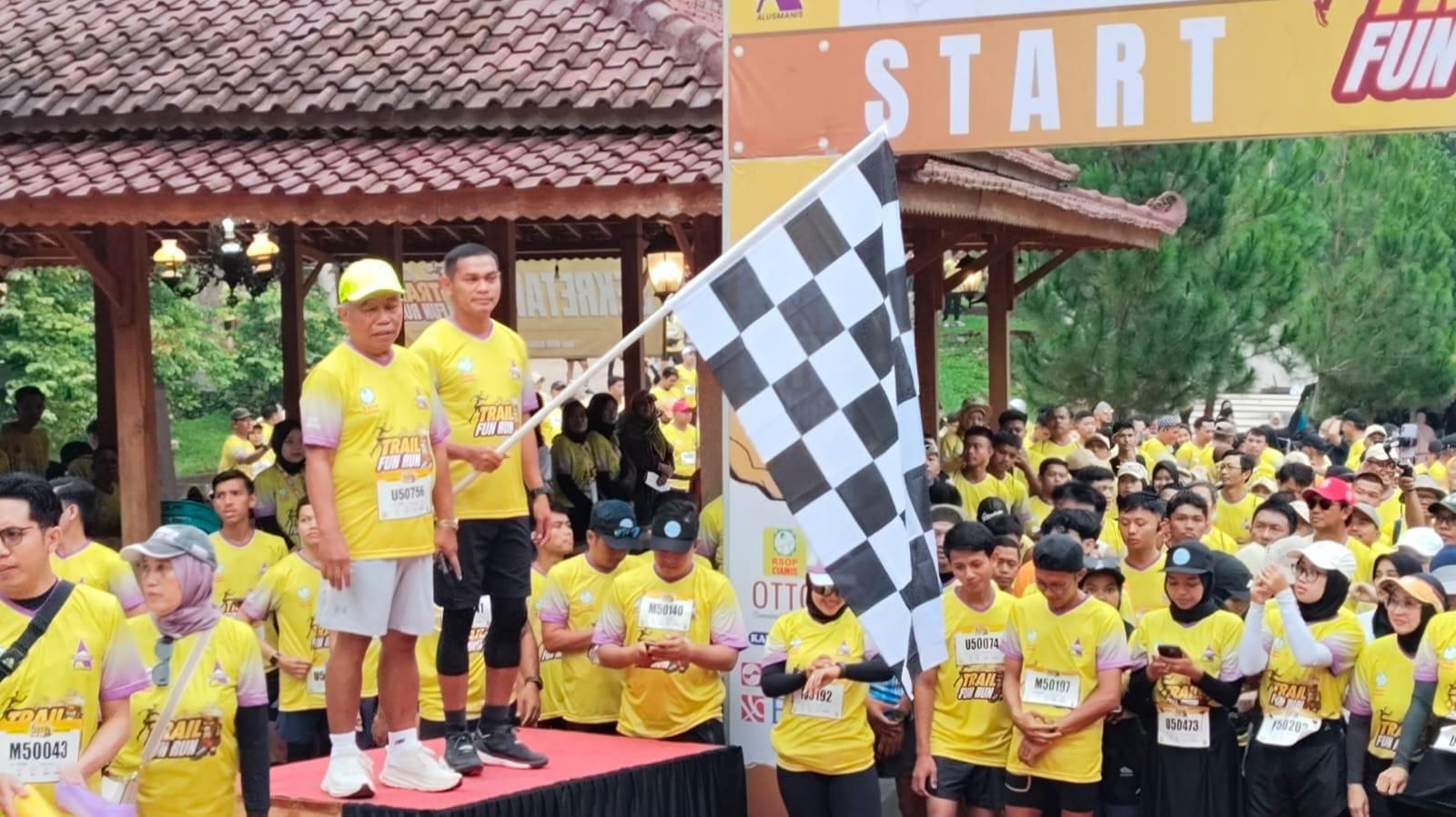 Ribuan Peserta Meriahkan Trail Fun Run RSOP Ciamis, Kapolres: Bangkitkan Budaya Hidup Sehat