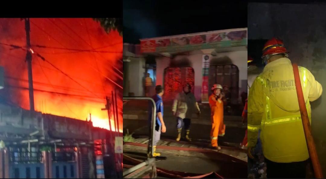 Ruko di Tamansari Tasikmalaya Terbakar, Damkar Terlambat Datang Akibat Kondisi Armada dan Terkendala Jarak