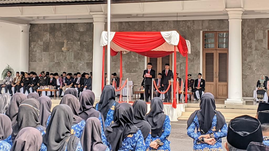 Teladani Nilai Juang Pahlawan, Pj Bupati Ciamis Ajak Warga Berantas Korupsi