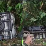 Truk Bermuatan Kelontong Terjun ke Jurang di Jalur Gentong Tasikmalaya