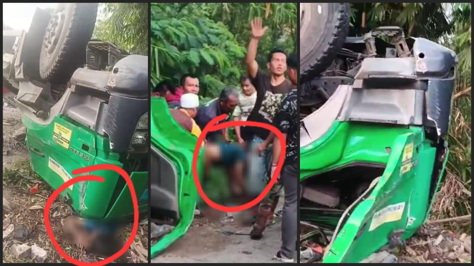 Truk Kontainer Bermuatan Bahan Sabun Kecelakaan di Jalur Gentong Tasikmalaya, Kernet Terjepit Kabin